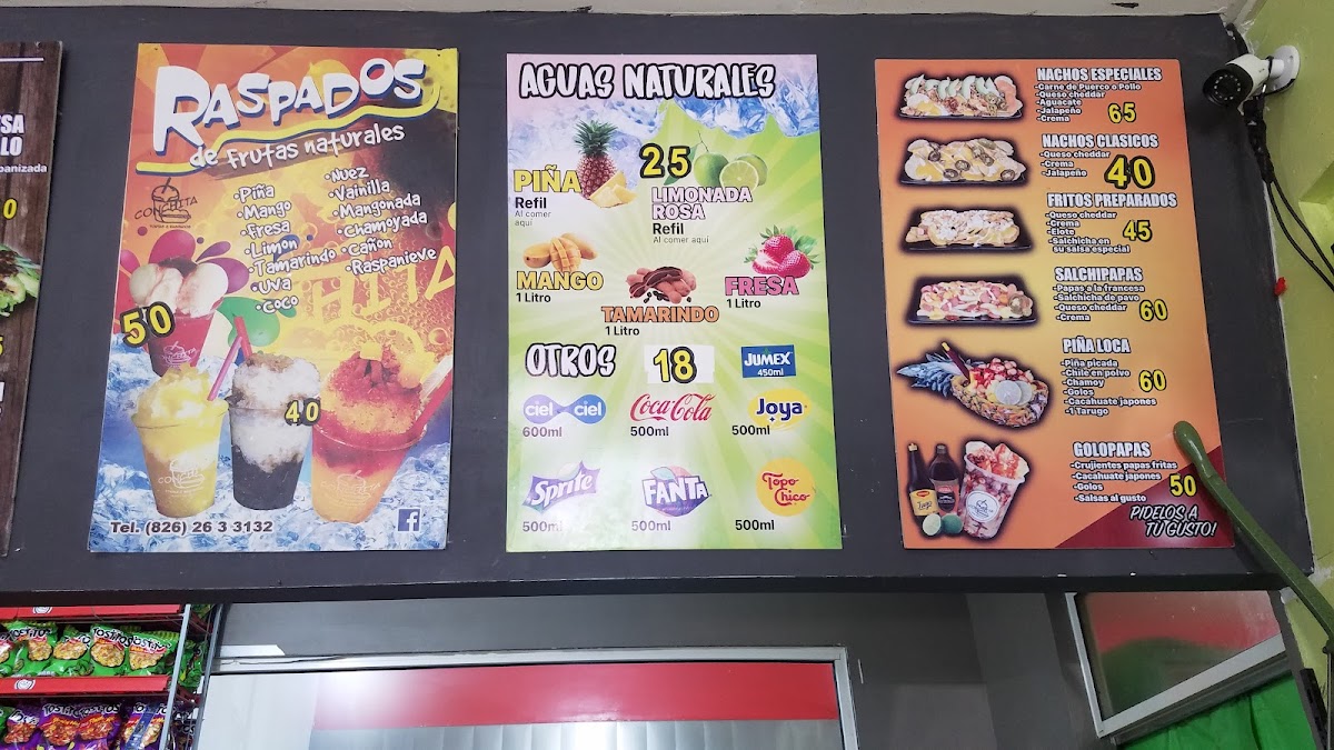 Tortas y Raspado Conchita Menu - Image 3